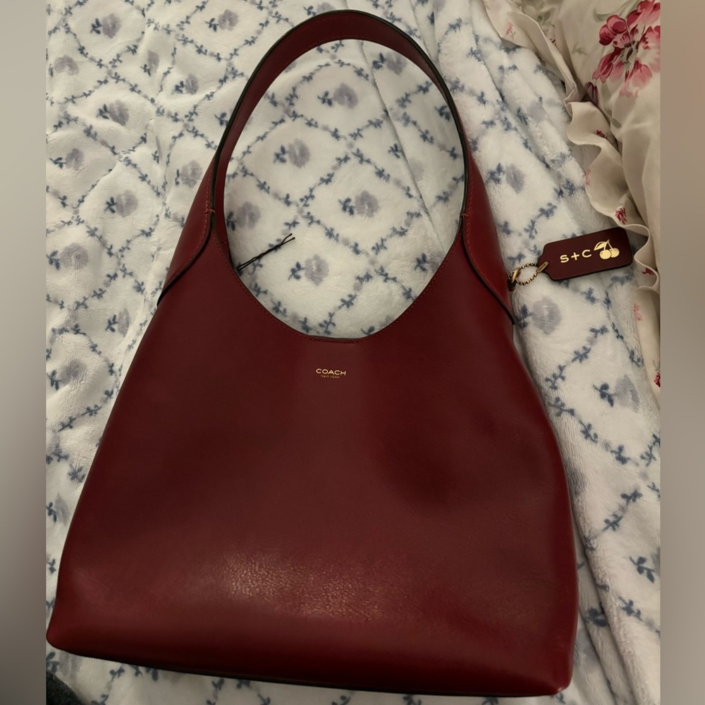 Coach Brooklyn 28 In Dark Ruby * Perfect Condition*